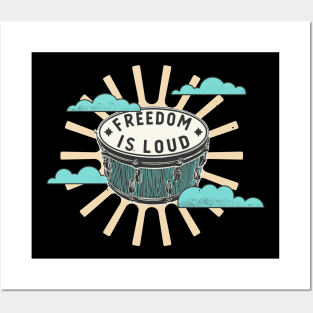 Bongo Drum Freedom Is Loud Music Lover Posters and Art